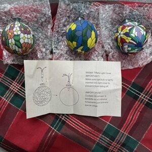 Christmas Around The World - Tiffany Light Covers New In Box